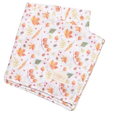 Mon Petits Müslin Bebek Örtüsü -  L'automne 100x100 cm