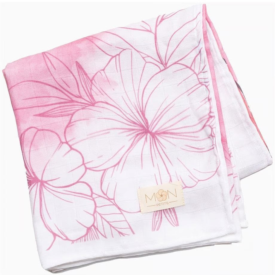 Mon Petits Müslin Bebek Örtüsü - Le Flamant 100x100 cm