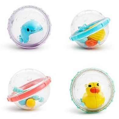 Munchkin Suda Batmayan Banyo Oyuncakları  4'lü Set Ördek ve Balina 4 Ay+ STD