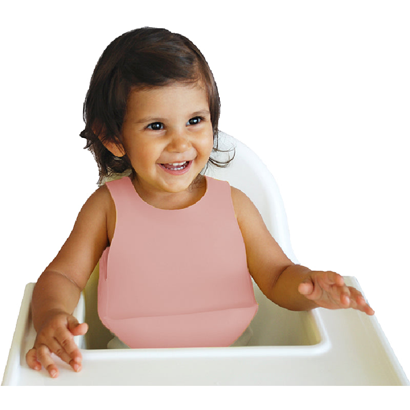 OiOi Silikon Bebek Önlüğü Pembe