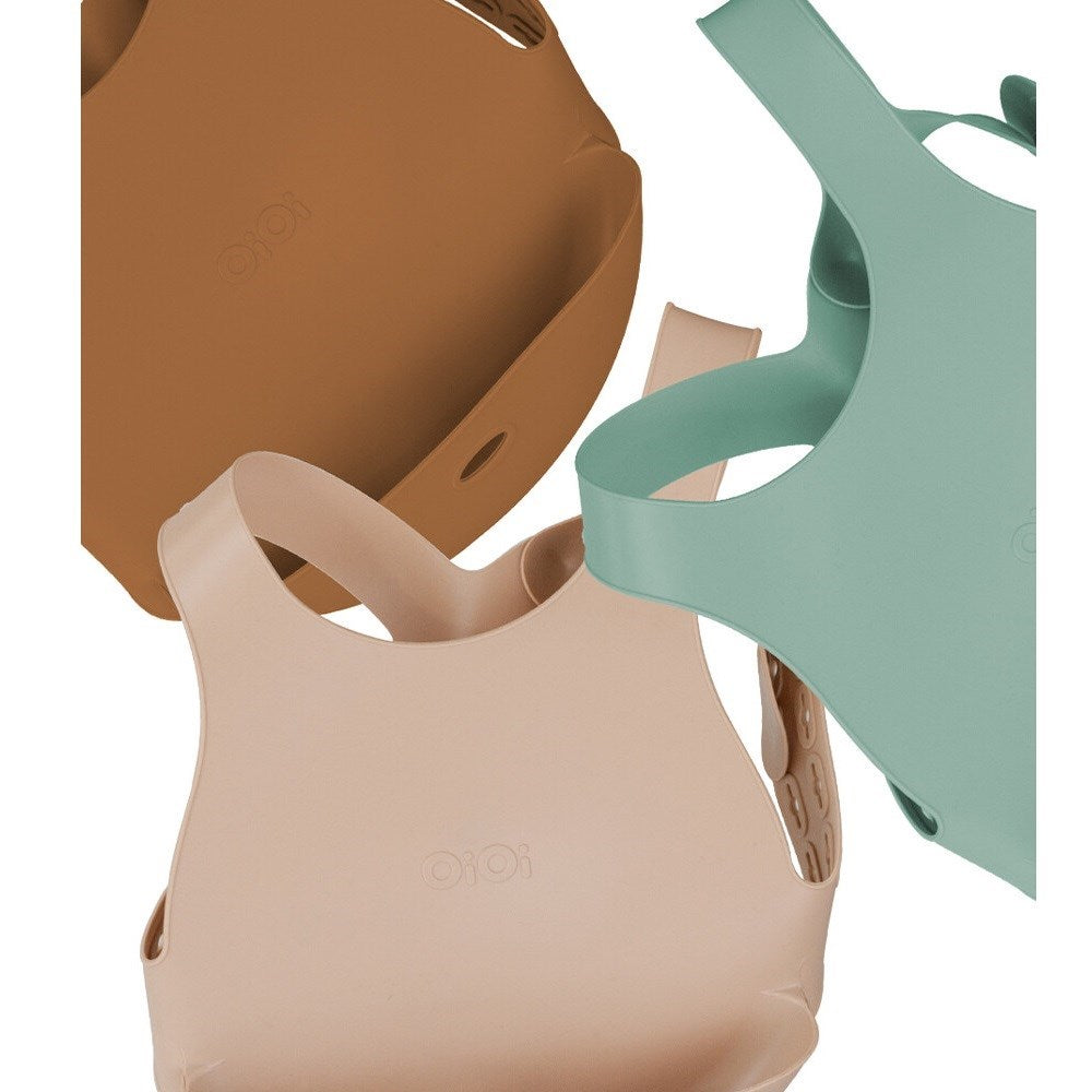 OiOi Silikon Bebek Önlüğü Woody Brown