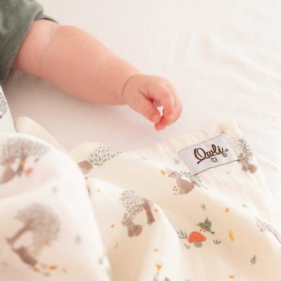 Owli LoveLayers 2 Kat Müslin Battaniye Set 70x70 cm STD