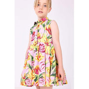 Pan Con Chocolate Yazlık Kız Çocuk Elbise Pembe