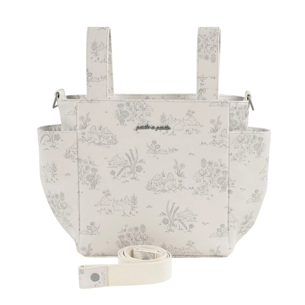 Pasito A Pasito Toile de Jouy Crossbody Anne Bakım Çantası Krem