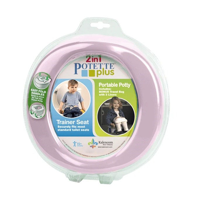 Potette Portatif Lazımlık / Tuvalet Adaptörü Pembe