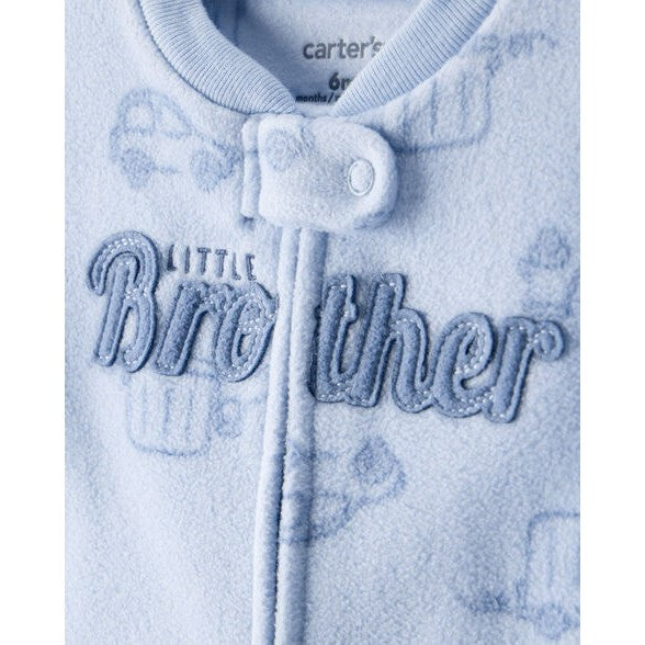 Carter's Kışlık Erkek Bebek Polar Tulum Mavi