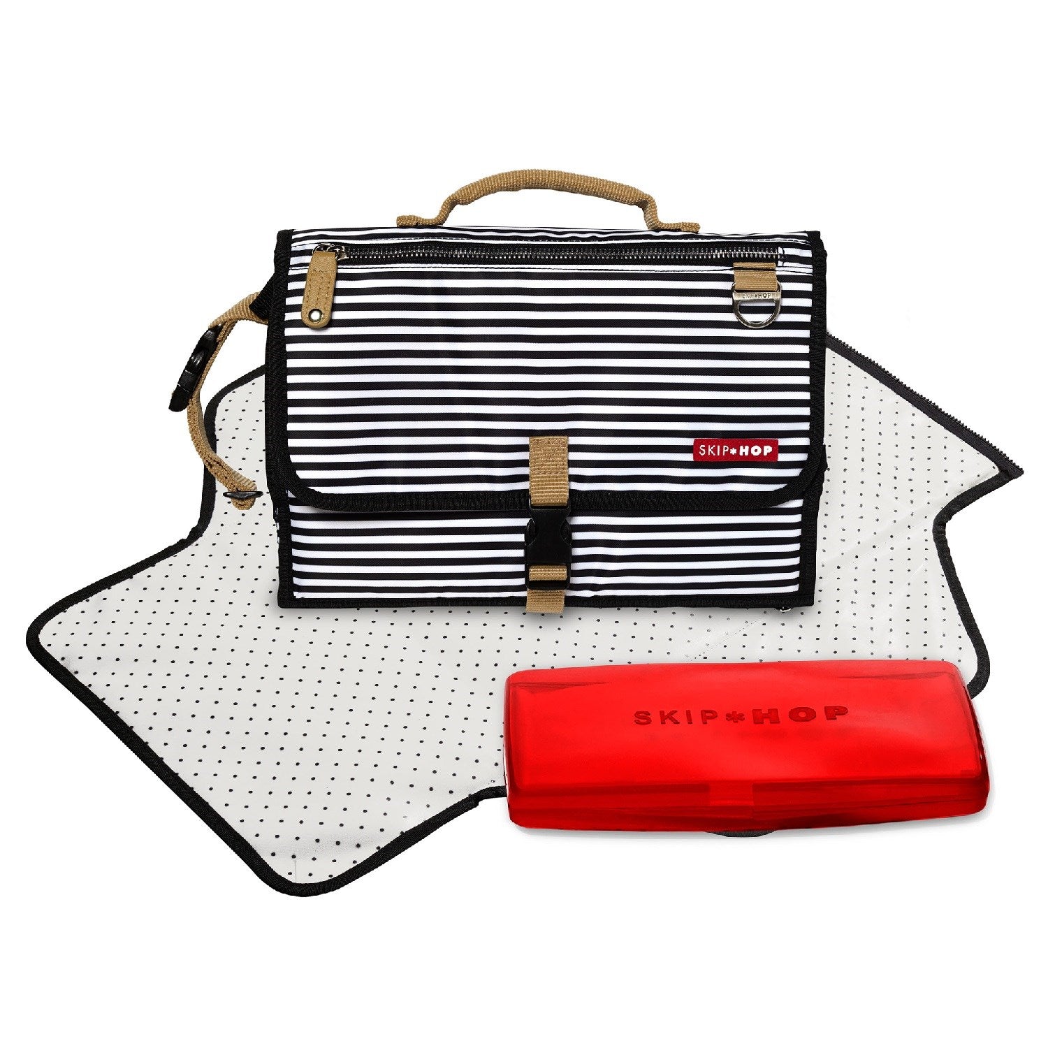 Skip Hop Pronto Signature Alt Açma Çantası - White/Stripe STD