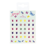 Souza Kalp ve Kelebek Sticker Küpe