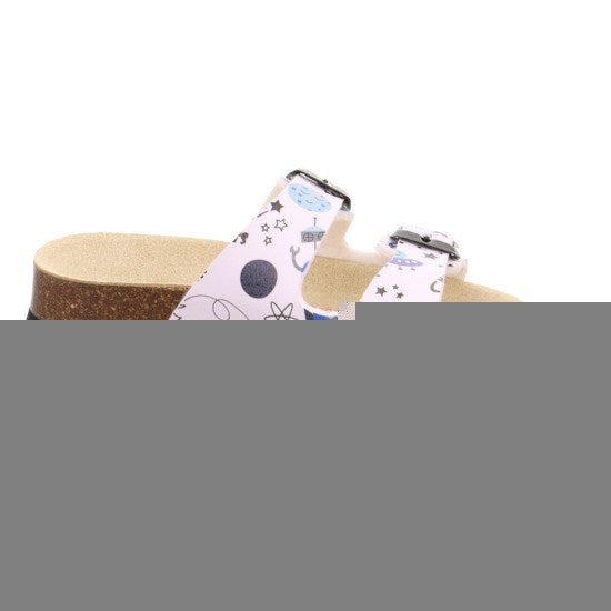 SuperFit Yazlık Erkek Çocuk Terlik Beyaz