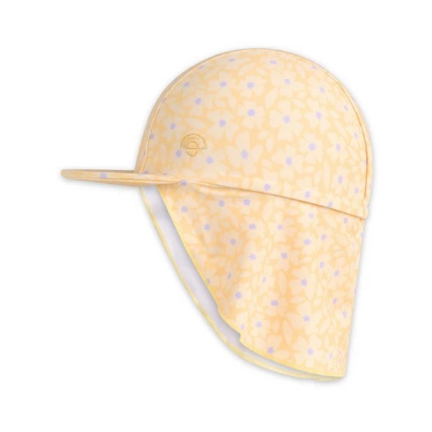 Swim Essentials UV Korumalı Ense Koruyuculu  Kız Çocuk Şapka Sarı