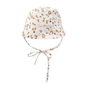 Swim Essentials Yazlık Kız Çocuk Şapka- Leopar Ekru