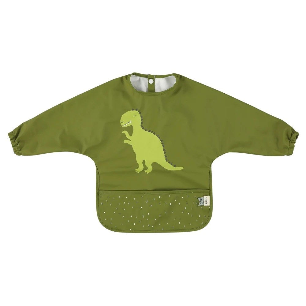 Trixie  Waterproof Long Sleeve Bib Su Geçirmez Uzun Kollu Önlük- Mr. Dino