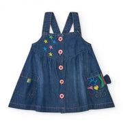 Tuc Tuc Yazlık Kız Çocuk Elbise Mavi