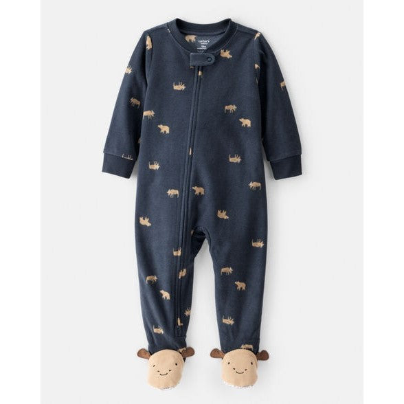 Carter's Kışlık Erkek Bebek Polar Tulum Siyah