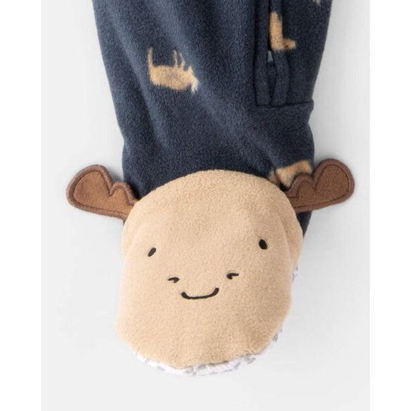 Carter's Kışlık Erkek Bebek Polar Tulum Siyah