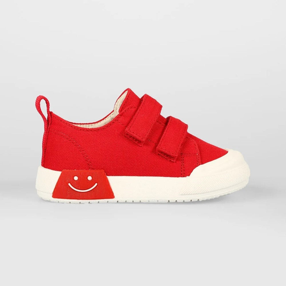 Vicco Momo Işıklı Keten Çocuk Ayakkabası Kırmızı