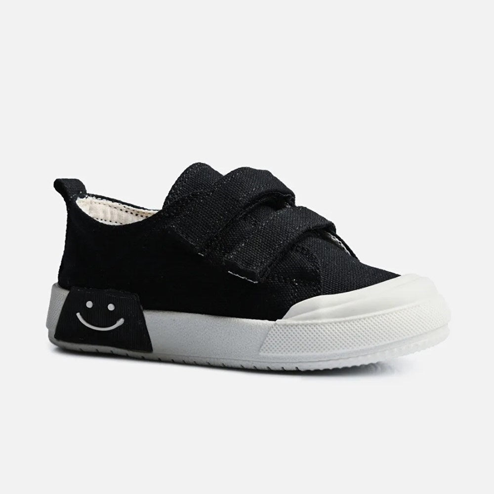 Vicco Momo Işıklı Keten Çocuk Ayakkabası Siyah