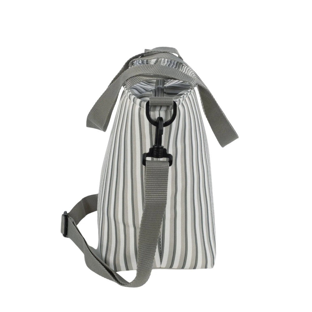 Walking Mum Bolsa Comiditas Çizgi Desenli Termos Çanta Yeşil