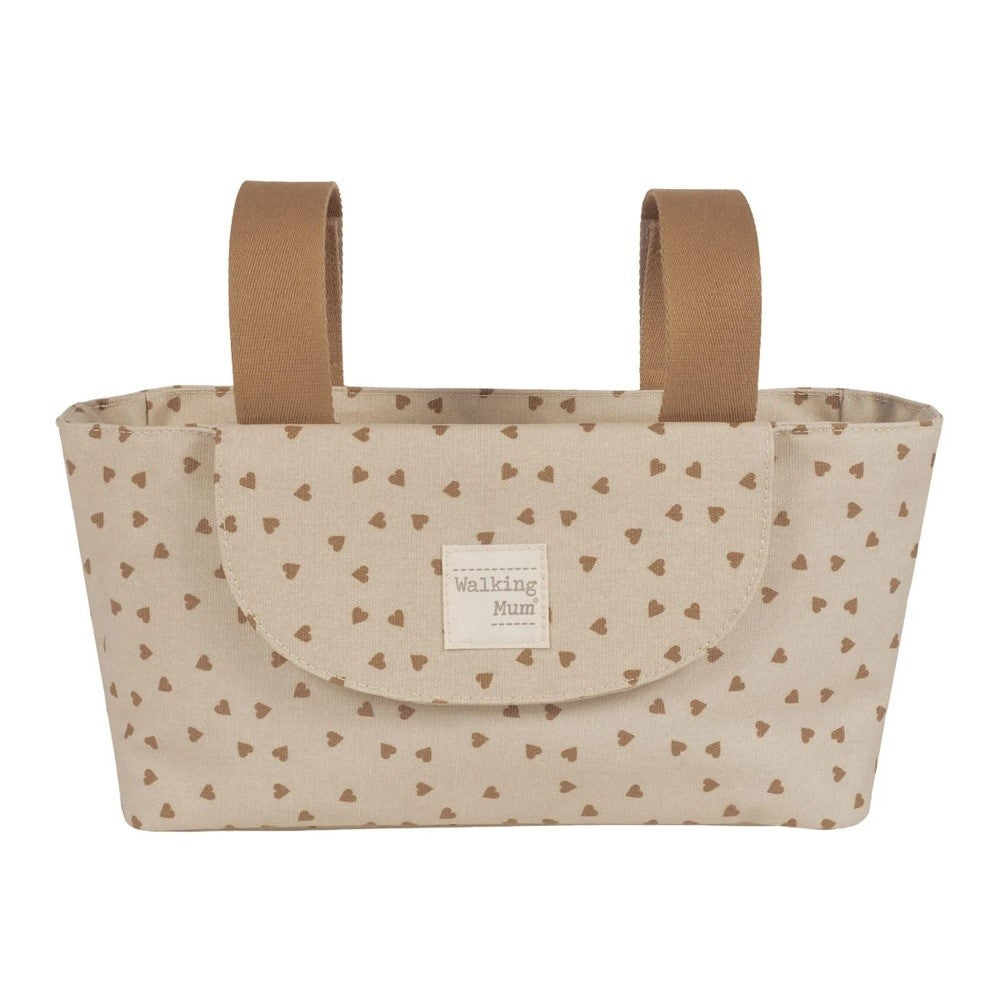 Walking Mum Poppy Bebek Arabası Kalpli Organizer Çanta Cinnamon Kahverengi