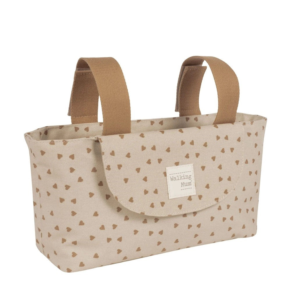 Walking Mum Poppy Bebek Arabası Kalpli Organizer Çanta Cinnamon Kahverengi