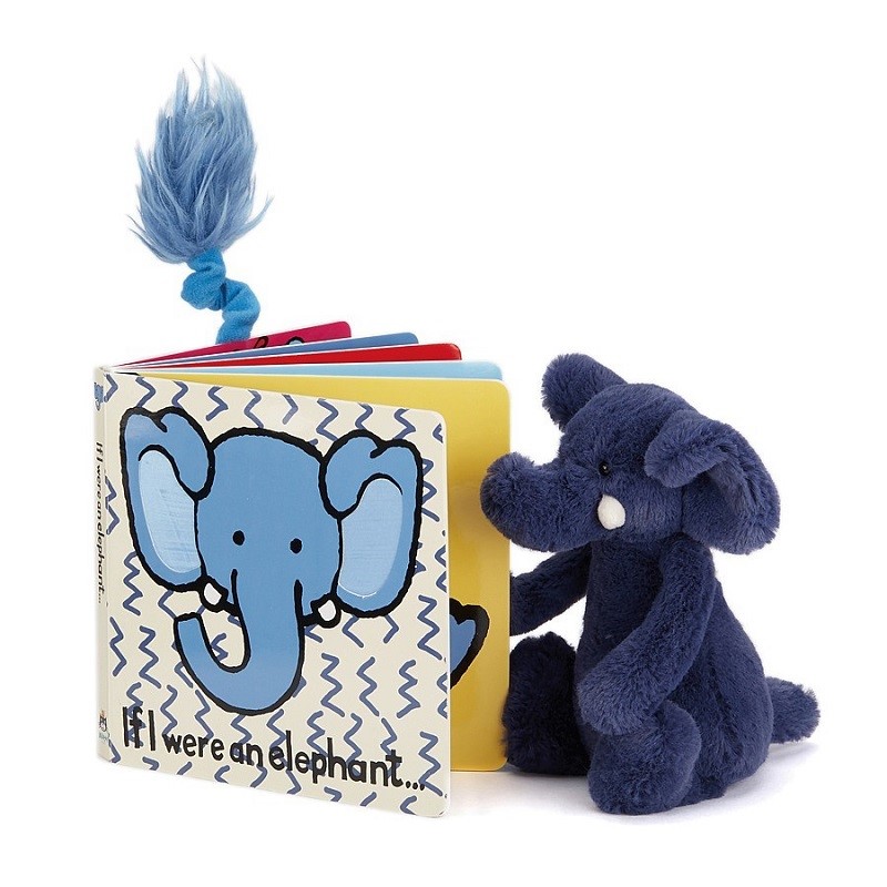 Jellycat Kitap Fil/If I Were an Elephant Board Book Orjinal