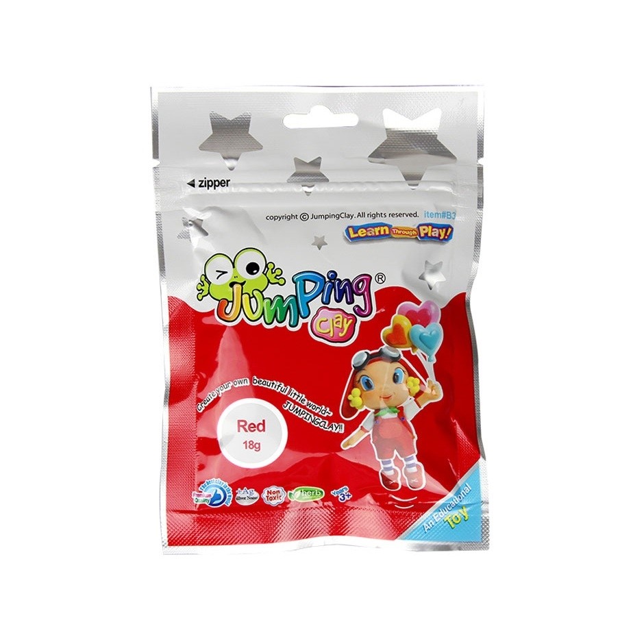 Jumping Clay 18 gr Proje Hamuru Kırmızı