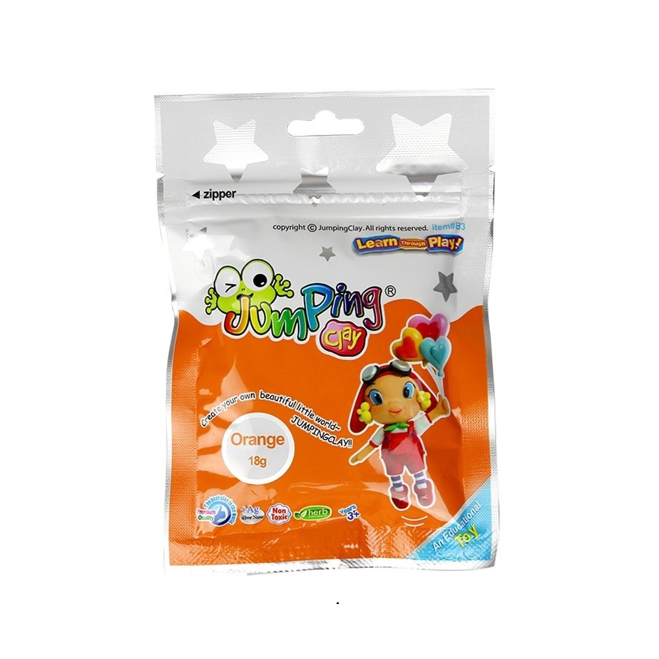 Jumping Clay 18 gr Proje Hamuru Turuncu