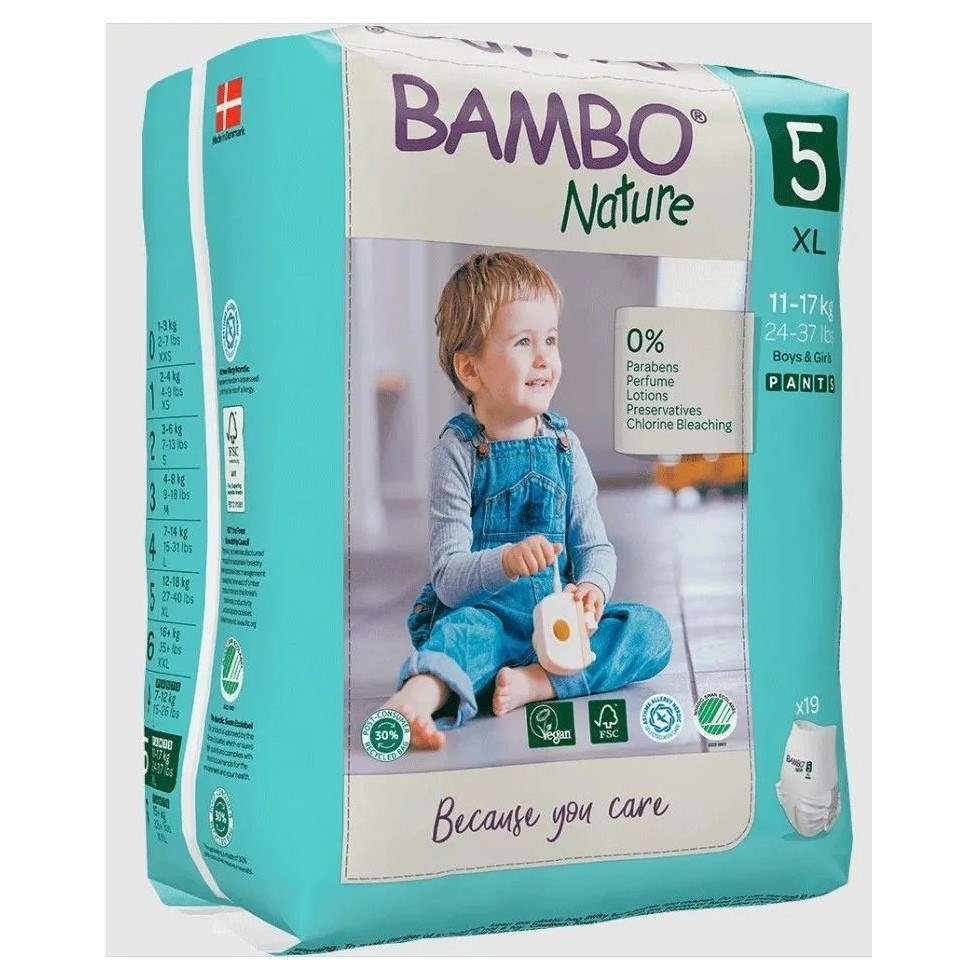 Bambo Nature No : 5 Alıştırma Külodu 12-20 kg (19 adet) Orjinal