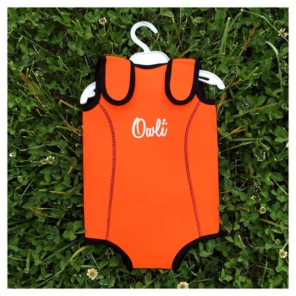 Owli Swimwarm Üşütmeyen Bebek Mayosu Turuncu Orjinal