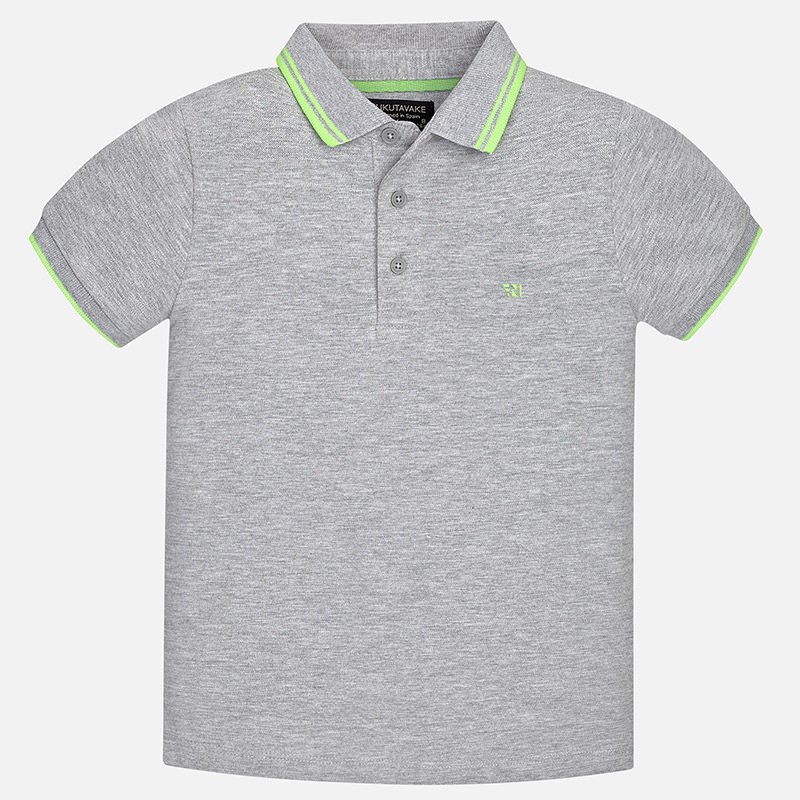 Mayoral Erkek Yazlık Polo Yaka Kısa Kol T-shirt Gri