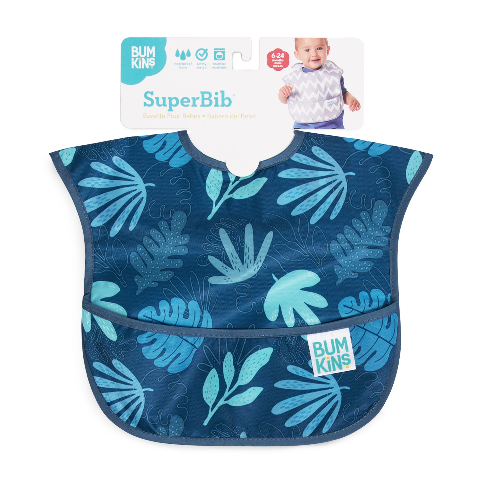 Bumkins SuperBib Önlük Blue Tropic 