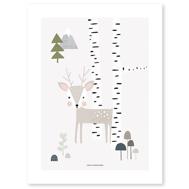 Lilipinso Bebek Odası Poster 30x40 cm Bambi Orjinal