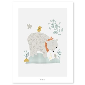 Lilipinso Bebek Odası Poster 30x40 cm Orman Ayısı