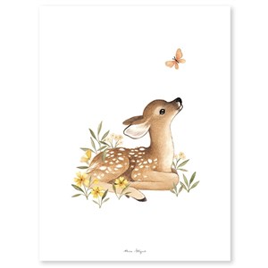 Lilipinso Bebek Odası Poster 30x40 cm Bambi