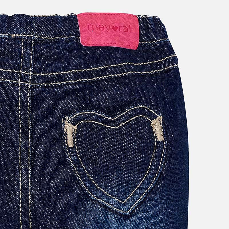 Mayoral Yazlık Kız Bebek Denim Pantolon Mavi