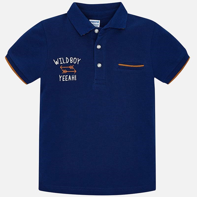 Mayoral Yazlık Erkek Polo Yaka Kısa Kol T-shirt Mavi