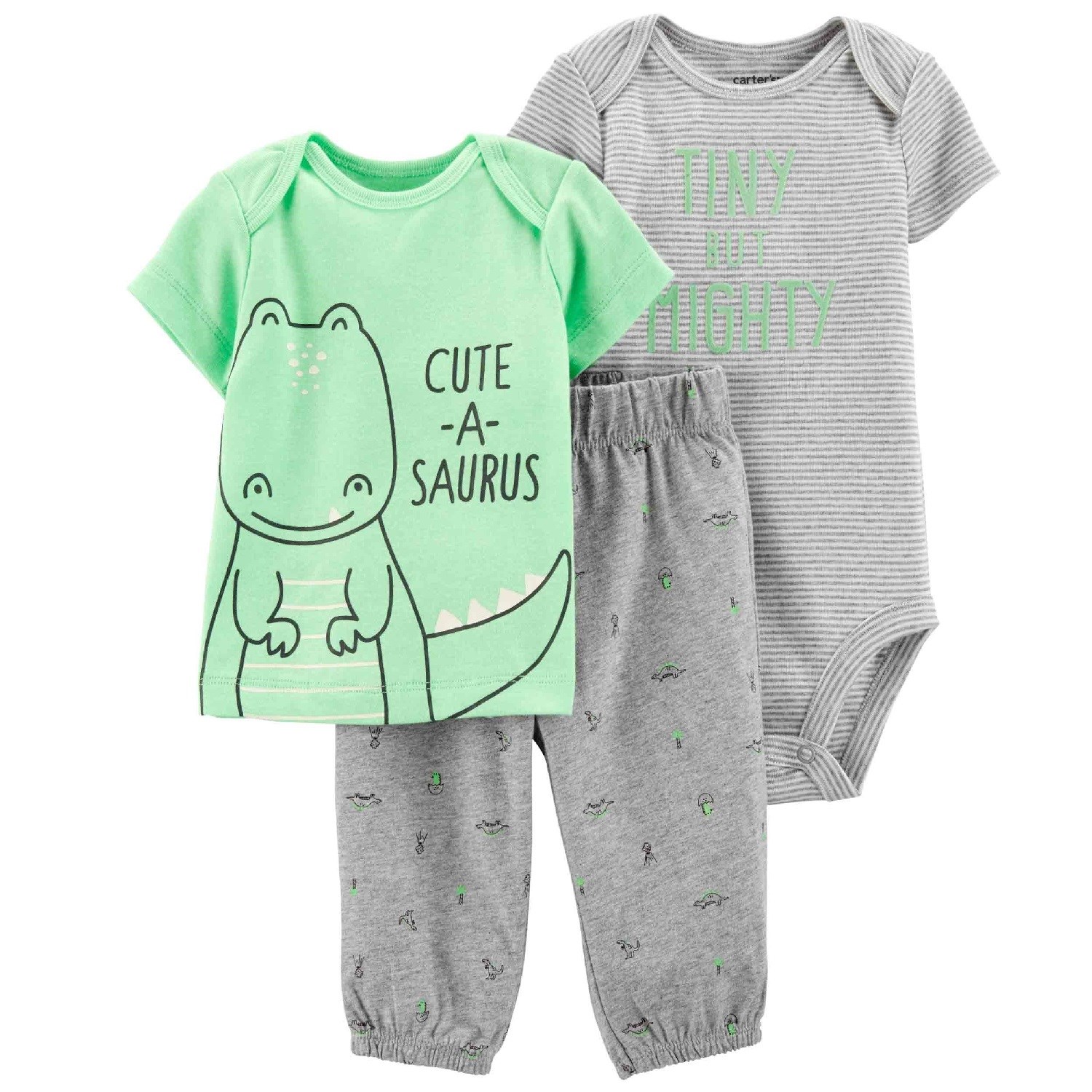 Carter's Layette Erkek Bebek 3'lü Set Kahverengi 