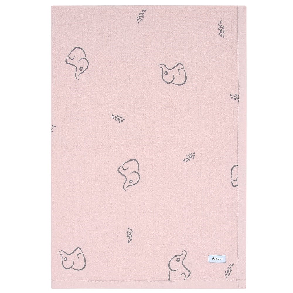 Baboo Pink Muslin Blanket - Pembe Müslin Battaniye Pembe