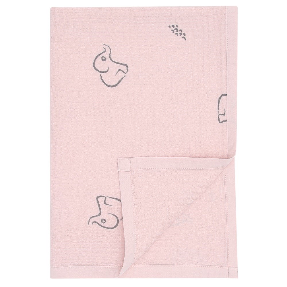 Baboo Pink Muslin Blanket - Pembe Müslin Battaniye Pembe