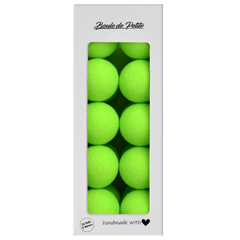 Boule De Petite Işıklı Top Neon Green 