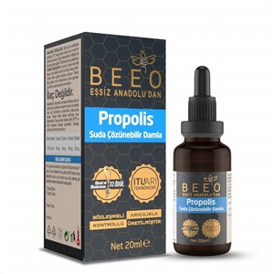 Bee'o Propolis Özütü 20 ml (Suda Çözünür Ekstrakt)