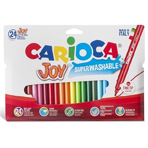 Carioca Joy Yıkanabilir İnce Keçeli Boya Kalemi 24'lü