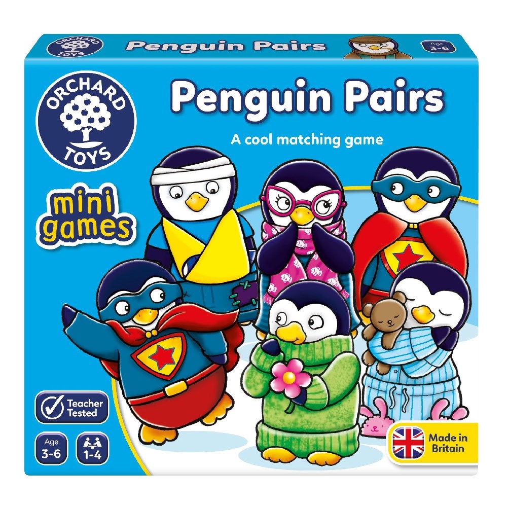 Orchard Penguin Pairs Mini Eğitici Kutu Oyunu 3 Yaş + Orjinal