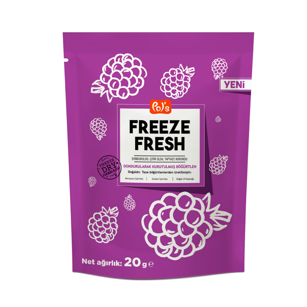 Pol's Freeze Fresh Dried Böğürtlen 20 gr 