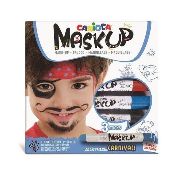 Carioca Mask Up Yüz Boyası Karnaval 3 Renk 