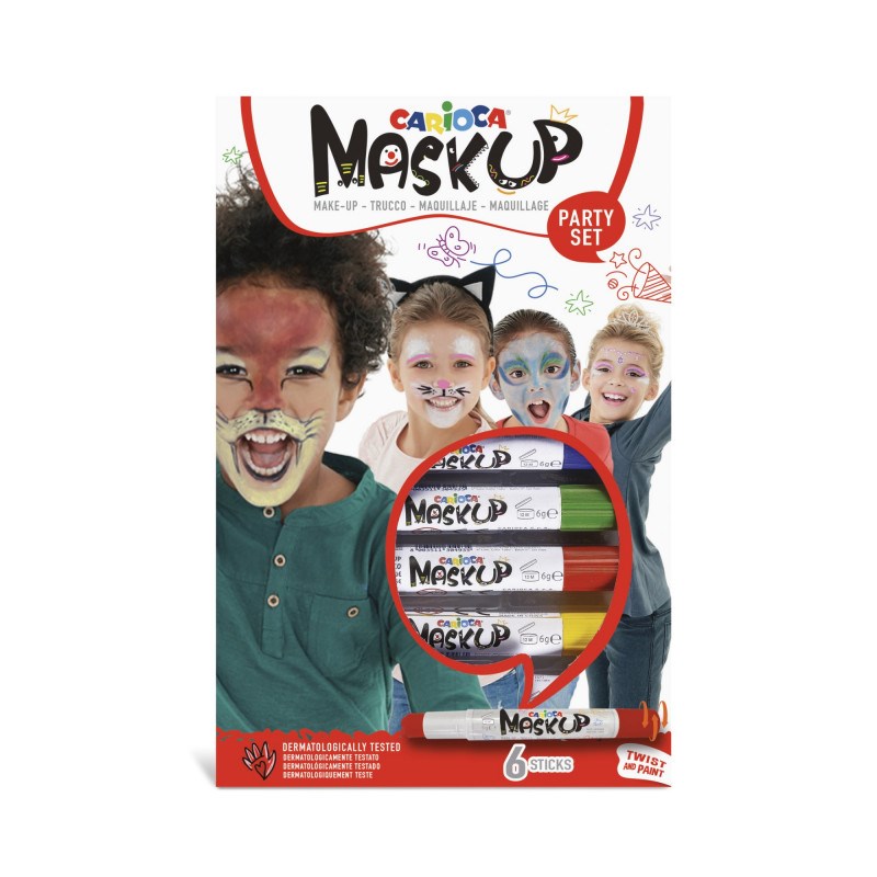 Carioca Mask Up Yüz Boyası Party 6 Renk 