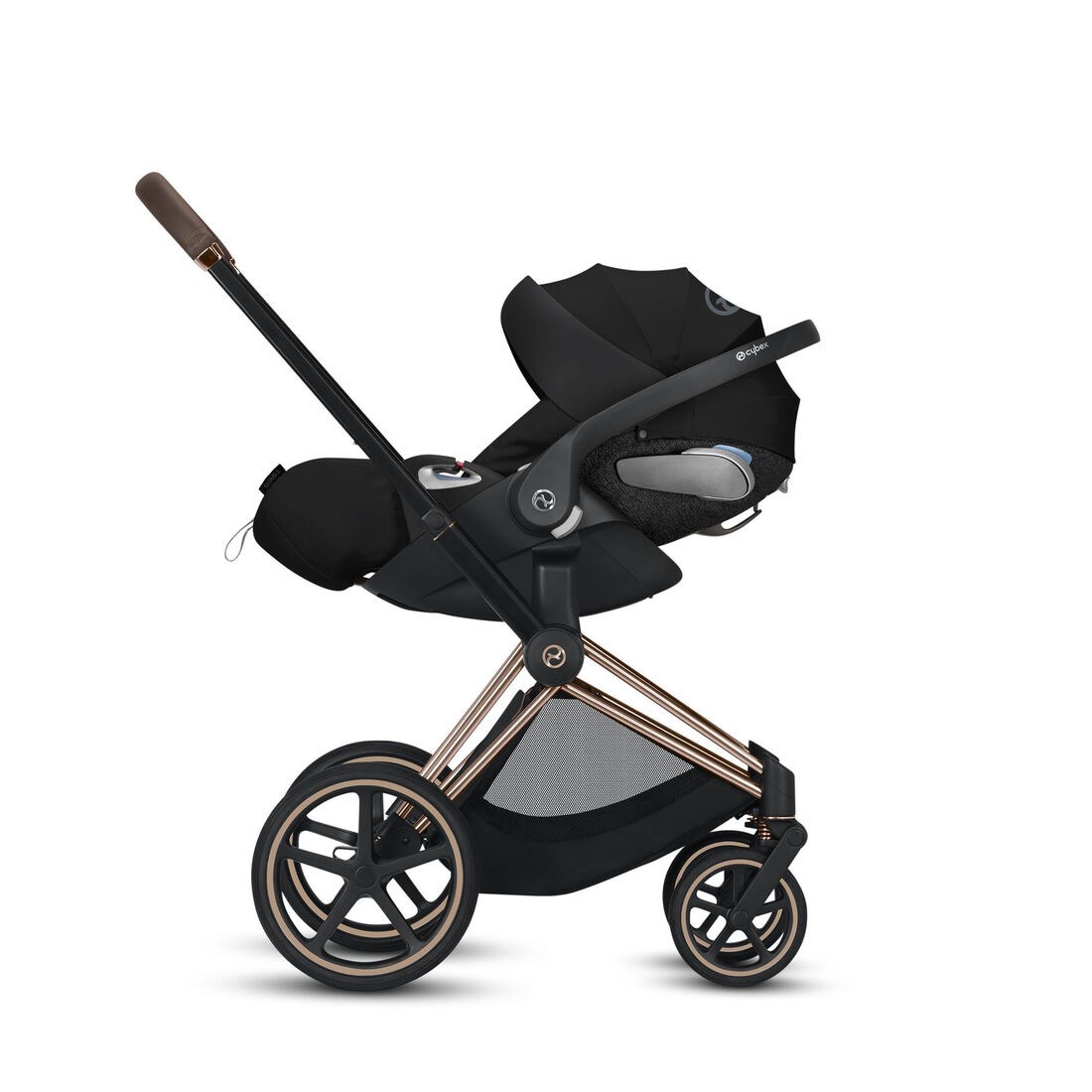 Cybex Priam Bebek Arabası Rose Gold Grey+Cybex Cloud Z isize Tam