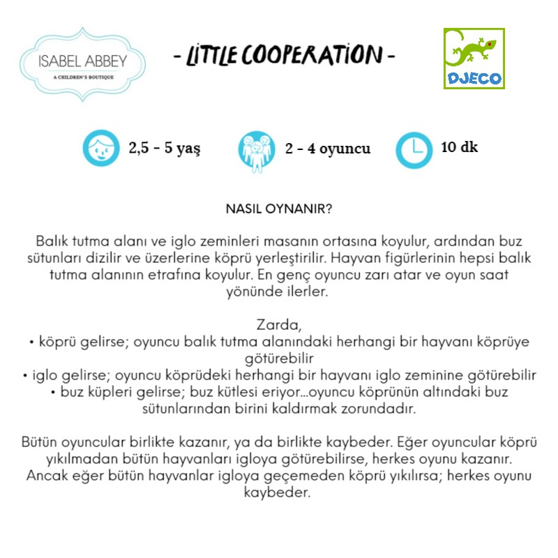 Djeco Kutu Oyunları / Little Coopération 