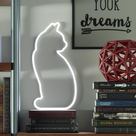 Mustard Cat Led Işık 