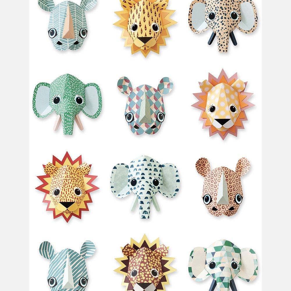 Studio Ditte Duvar Kağıdı - Wild Animals Wallpaper 